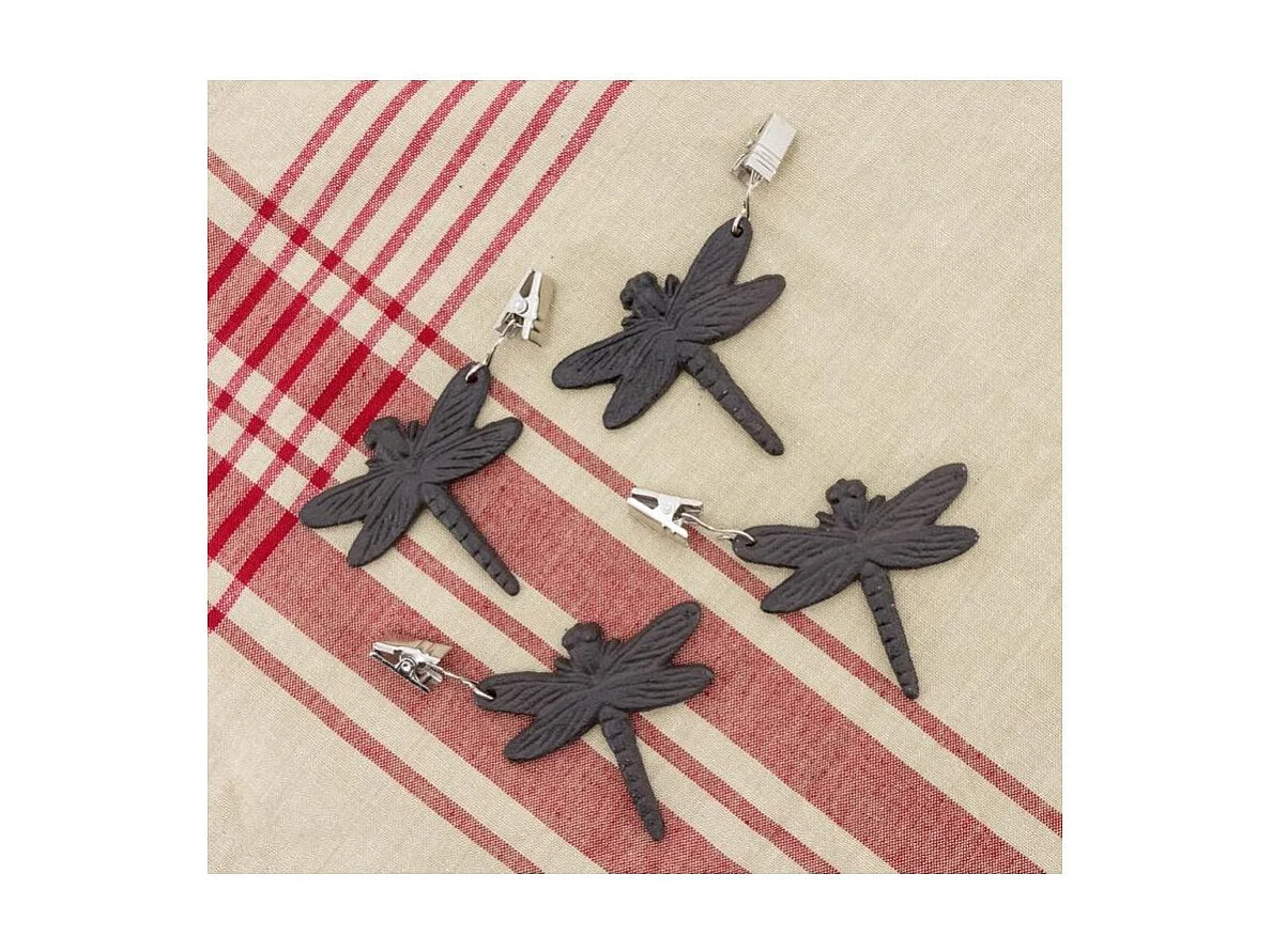 Poids de nappe en fonte (lot de 4) Libellule