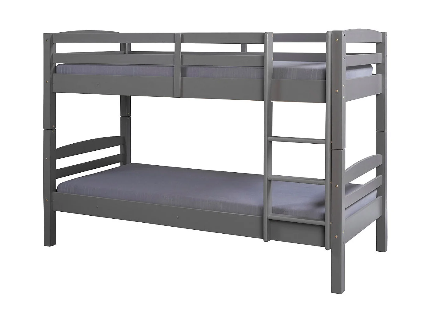 Lit Superposé en Bois "Marius" 90x200cm Gris