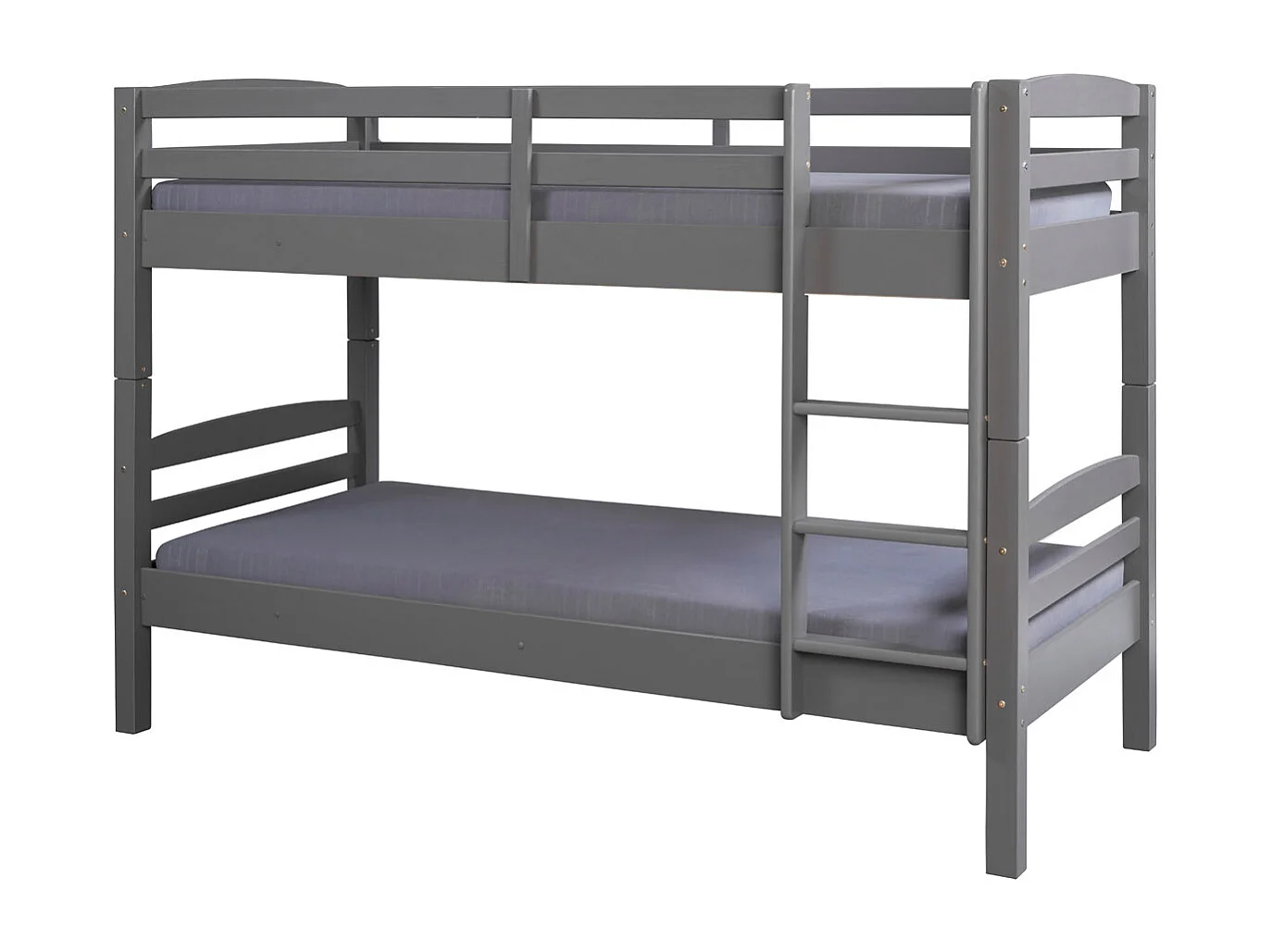 Lit Superposé en Bois "Marius" 90x200cm Gris