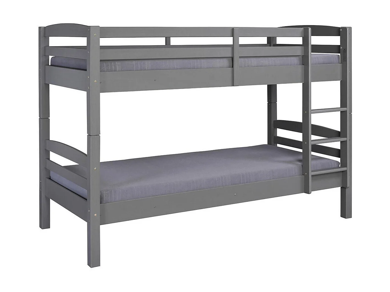 Lit Superposé en Bois "Marius" 90x200cm Gris