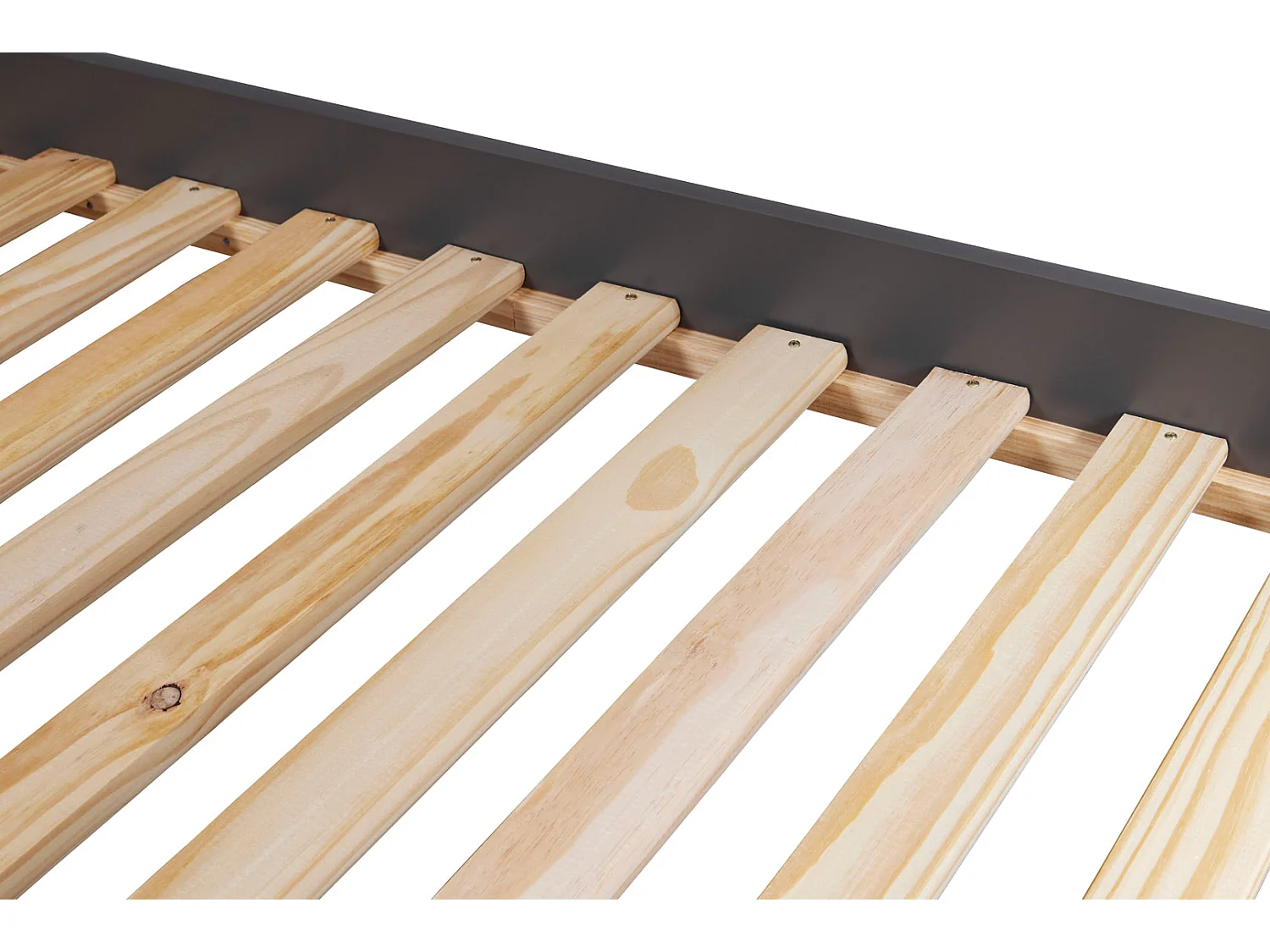 Lit Superposé en Bois "Marius" 90x200cm Gris