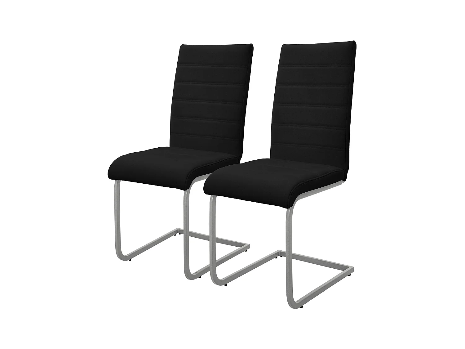 Lot de 2 chaises de salle à manger chaise de cuisine chaise cantilever chaise rembourrée chaise pivotante