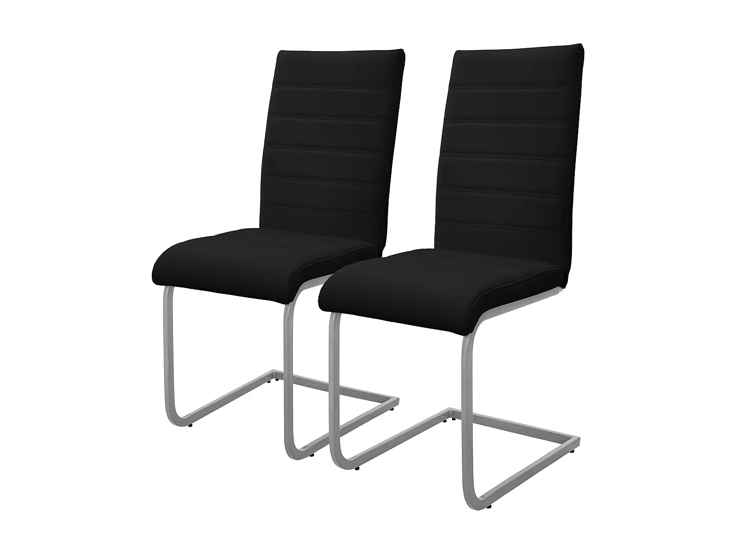 Lot de 2 chaises de salle à manger chaise de cuisine chaise cantilever chaise rembourrée chaise pivotante
