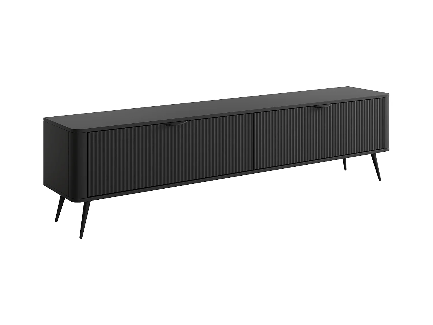 Mueble TV con 2 puertas de MDF - Negro - ELONARIA de Pascal Morabito