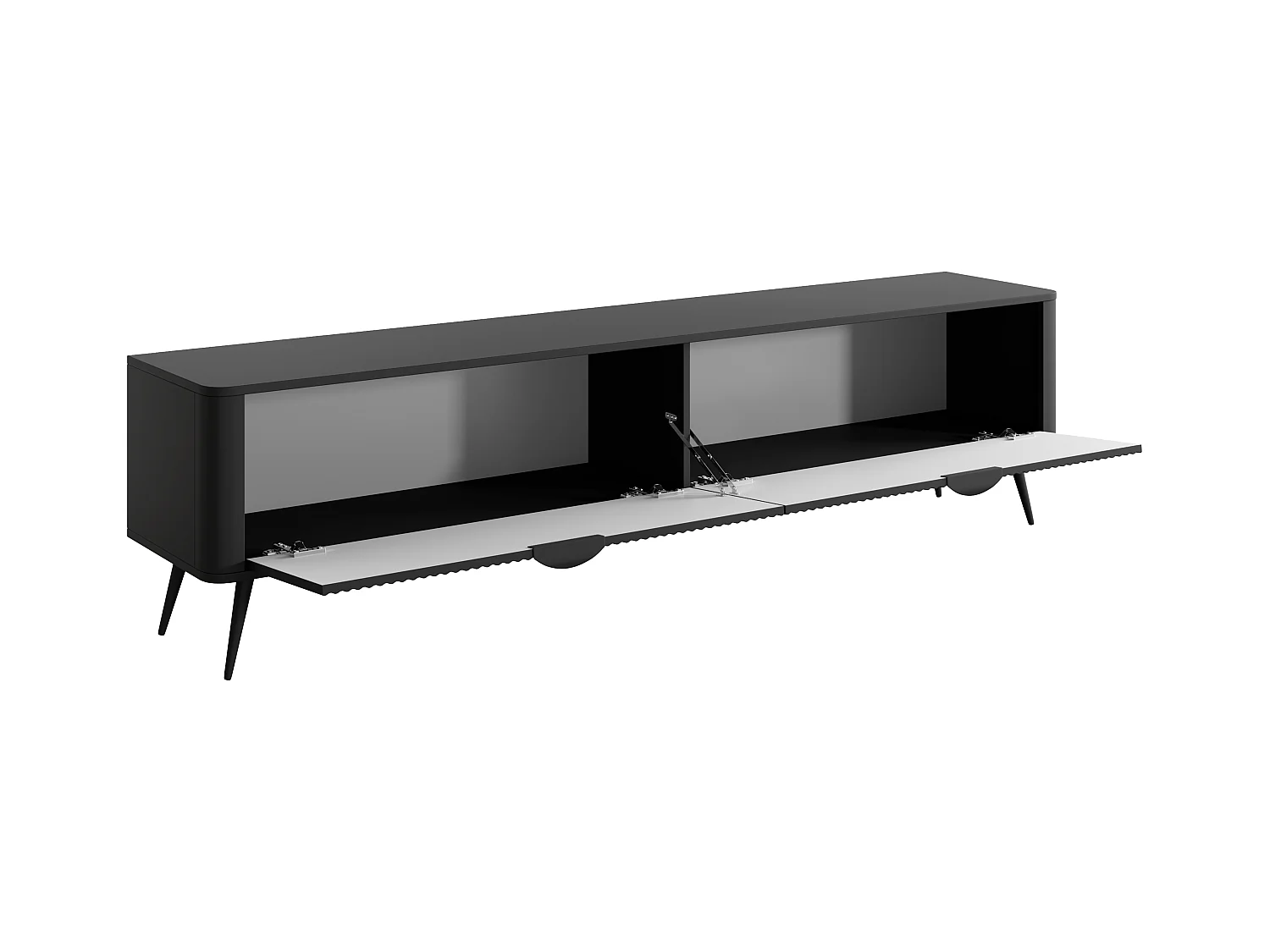 Mueble TV con 2 puertas de MDF - Negro - ELONARIA de Pascal Morabito
