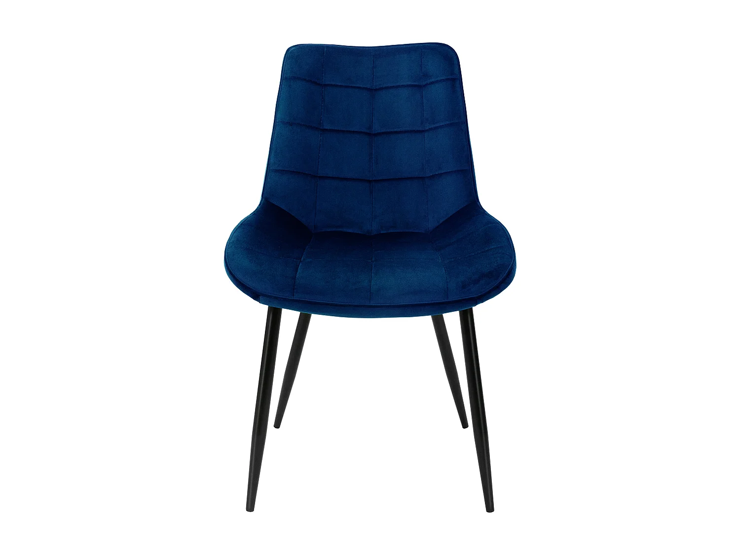 Lot de 8 chaises de salle à manger Chaises de salon Chaises en velours Chaise rembourrée Bleu foncé