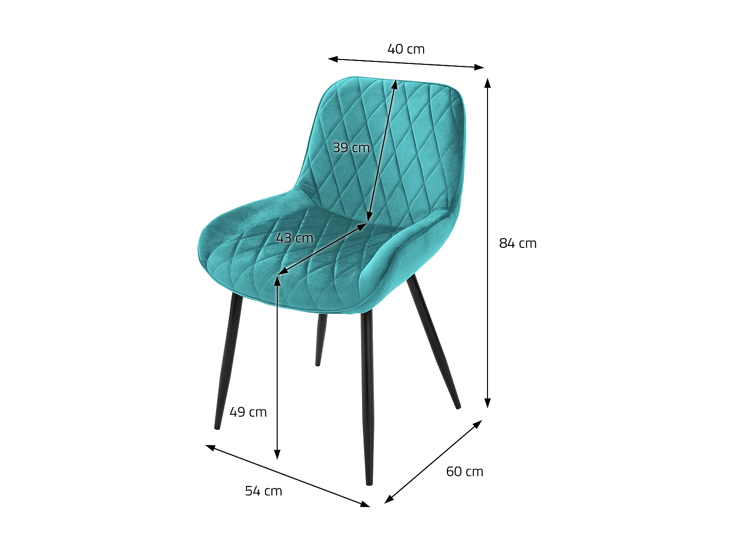 Set di 6 sedie sala da pranzo sedie soggiorno sedie imbottite sedia cucina velluto