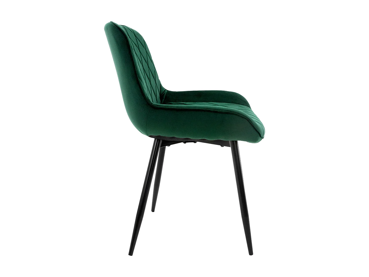 Lot de 6 chaises de salle à manger Chaise de salon Chaise de cuisine Vert foncé velours