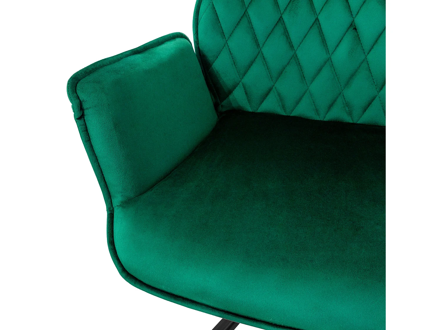 Lot de 2 chaises pivotantes Chaise de salle à manger Fauteuil pivotant 180° Velours Chaise de salon