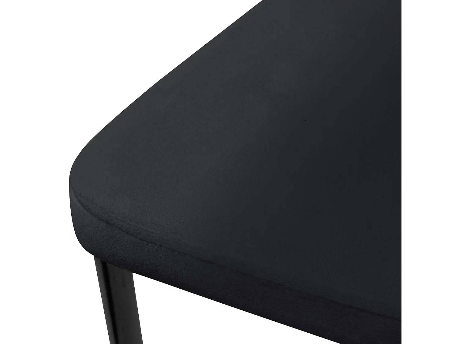 Lote de 4 sillas de comedor silla de cocina silla tapizada silla de salón terciopelo negro