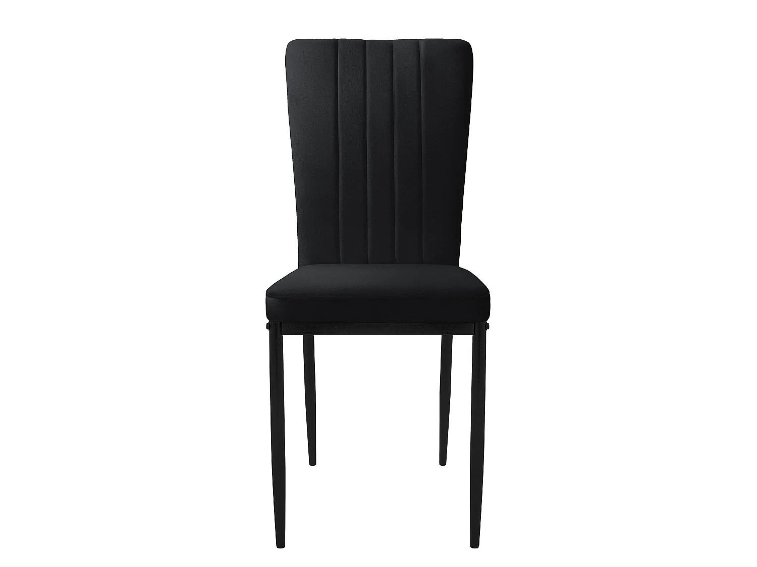 Set di 4 sedie da pranzo sedia da cucina sedia imbottita sedia da soggiorno velluto nero