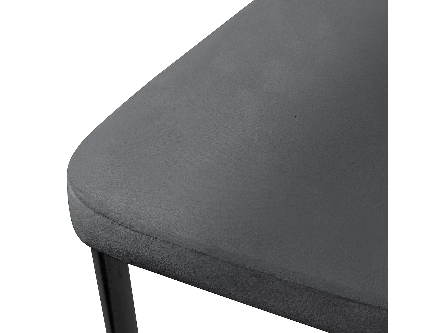 Set di 4 sedie sedia da pranzo sedia da cucina sedia imbottita sedia da soggiorno velluto grigio
