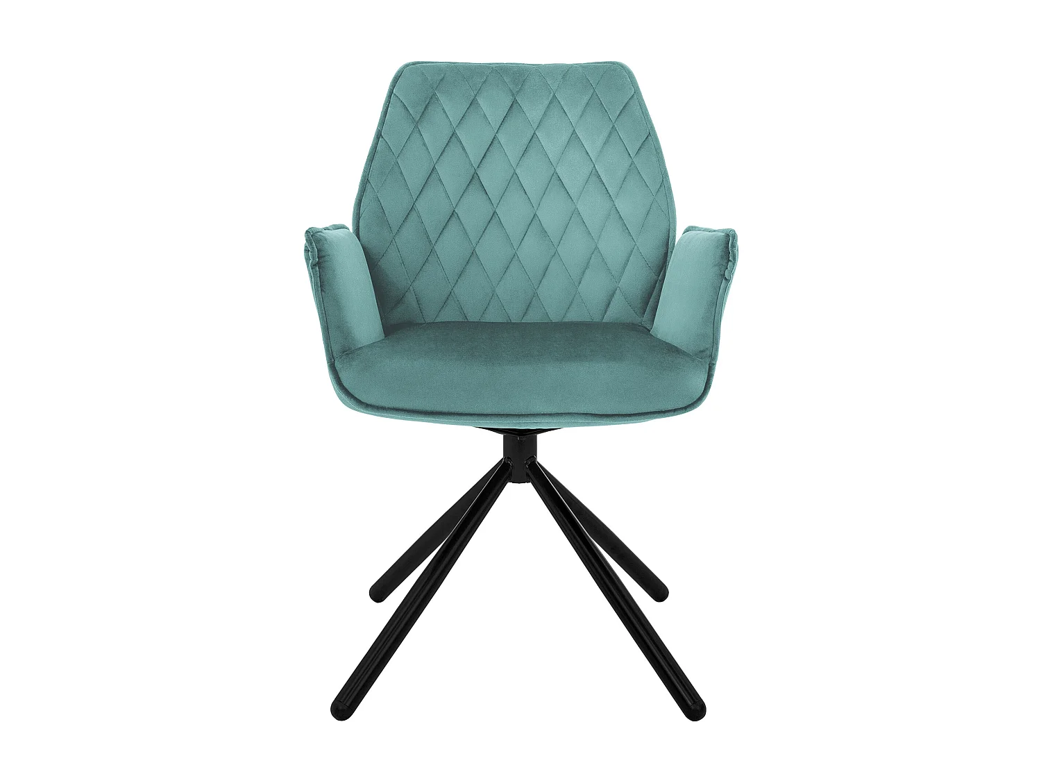 Lot de 2 chaises pivotantes Chaise de salle à manger Fauteuil pivotant 180° Velours Chaise de salon