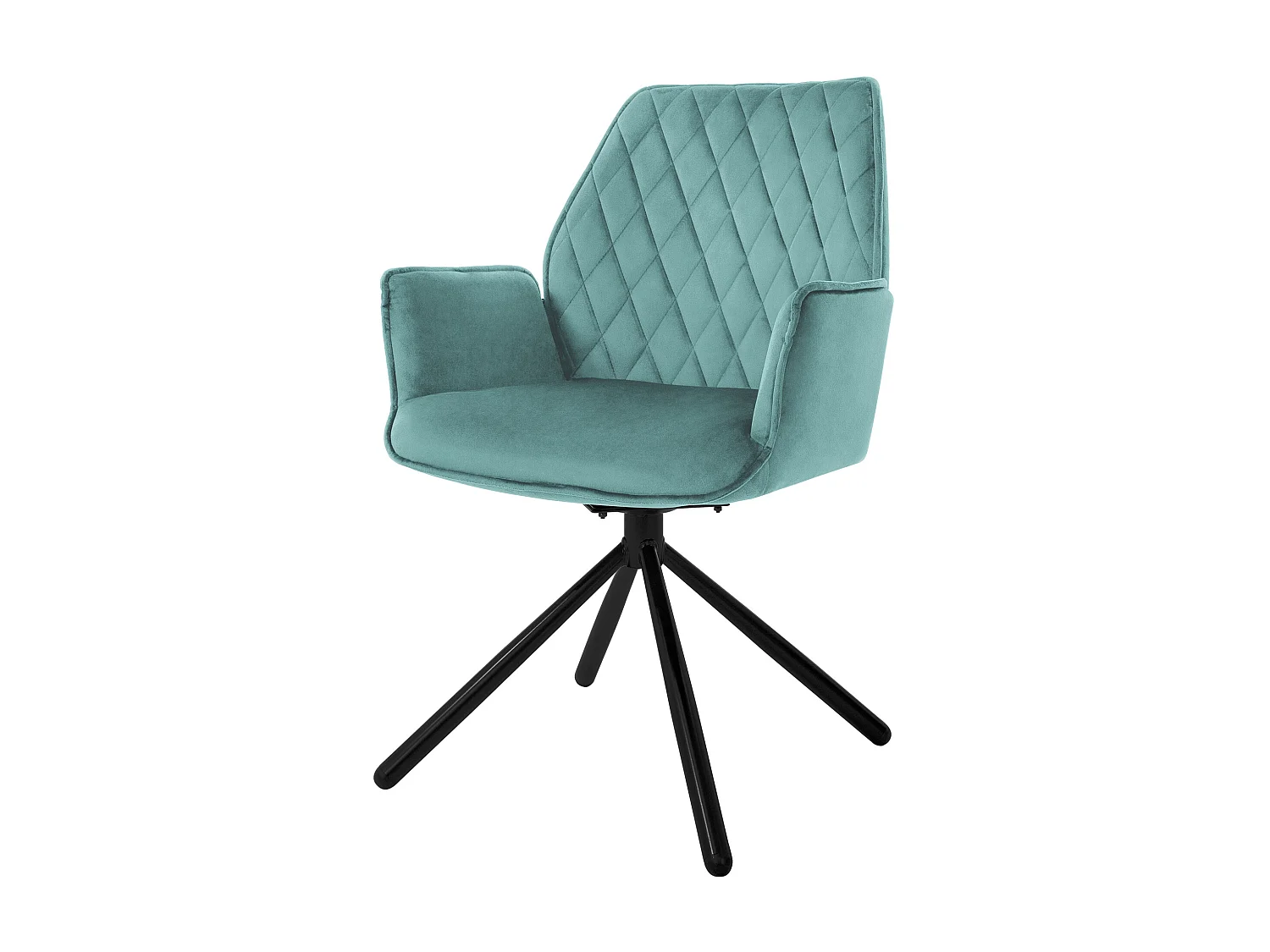 Chaise de salle à manger Pivotante 180 degrés Chaise de salon Chaise à accoudoirs Velours