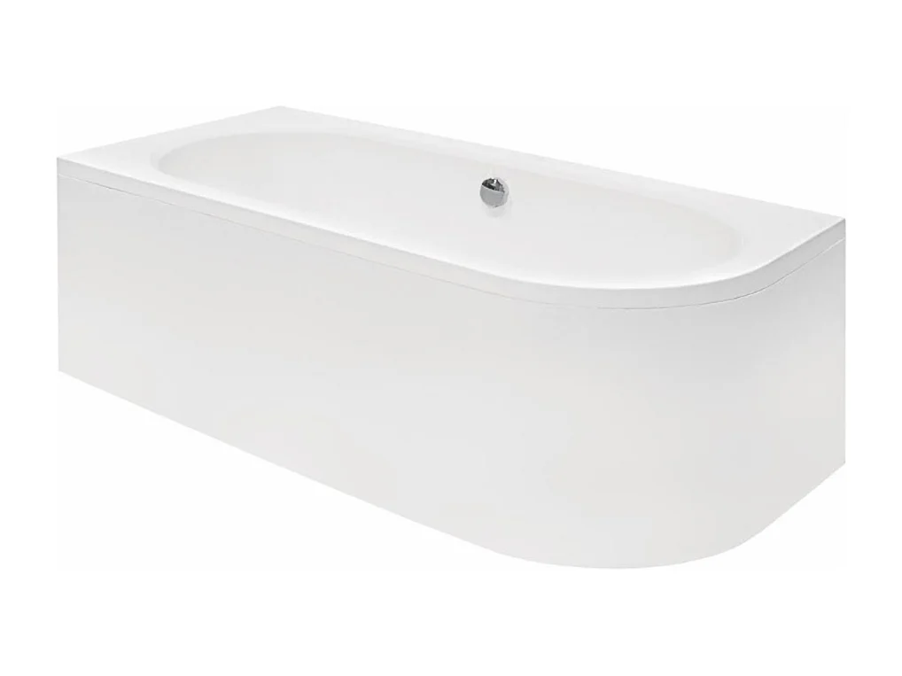 Baignoire HILIO GAUCHE avec tablier 150-160-170-180 - Dimensions: 170cm