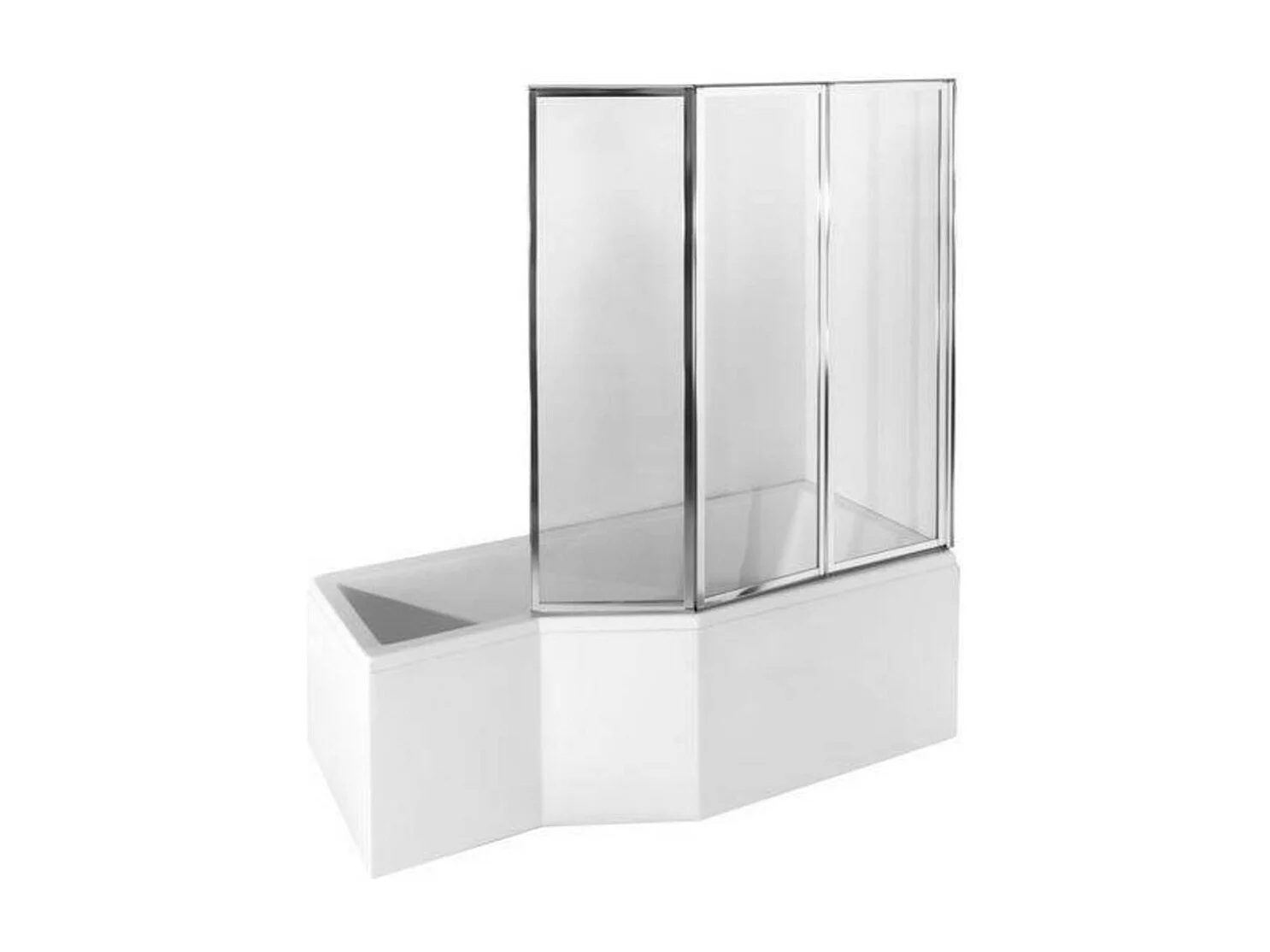 Pare baignoire CATRIX II - 3 volets 140x130cm