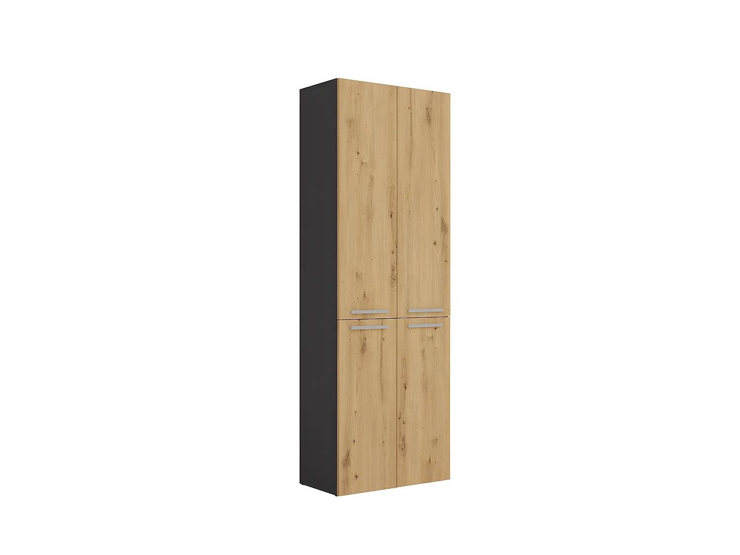 ELLOS - Armoire de salle de bain  2 paniers à ligne - Rangement sdb - 174x60x30 - Meuble colonne