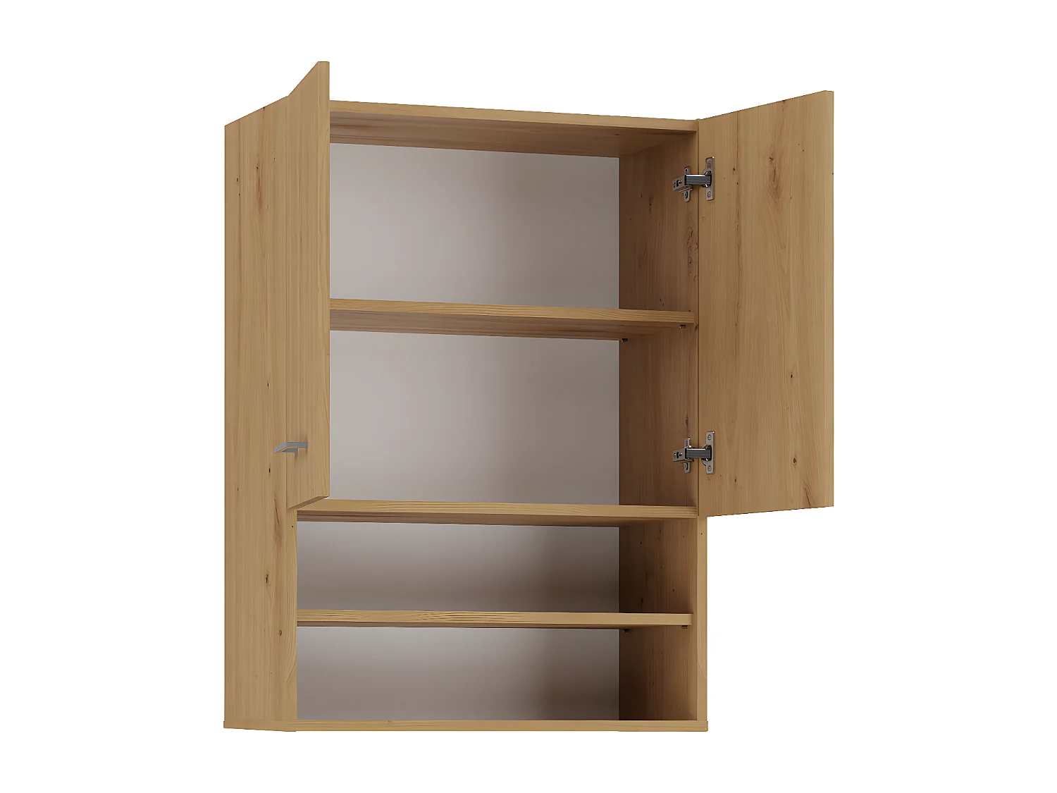 NELLIO - Armoire de toilette murale - Meuble SDB à suspendre - 64x30x90 cm - Rangement Salle de bain