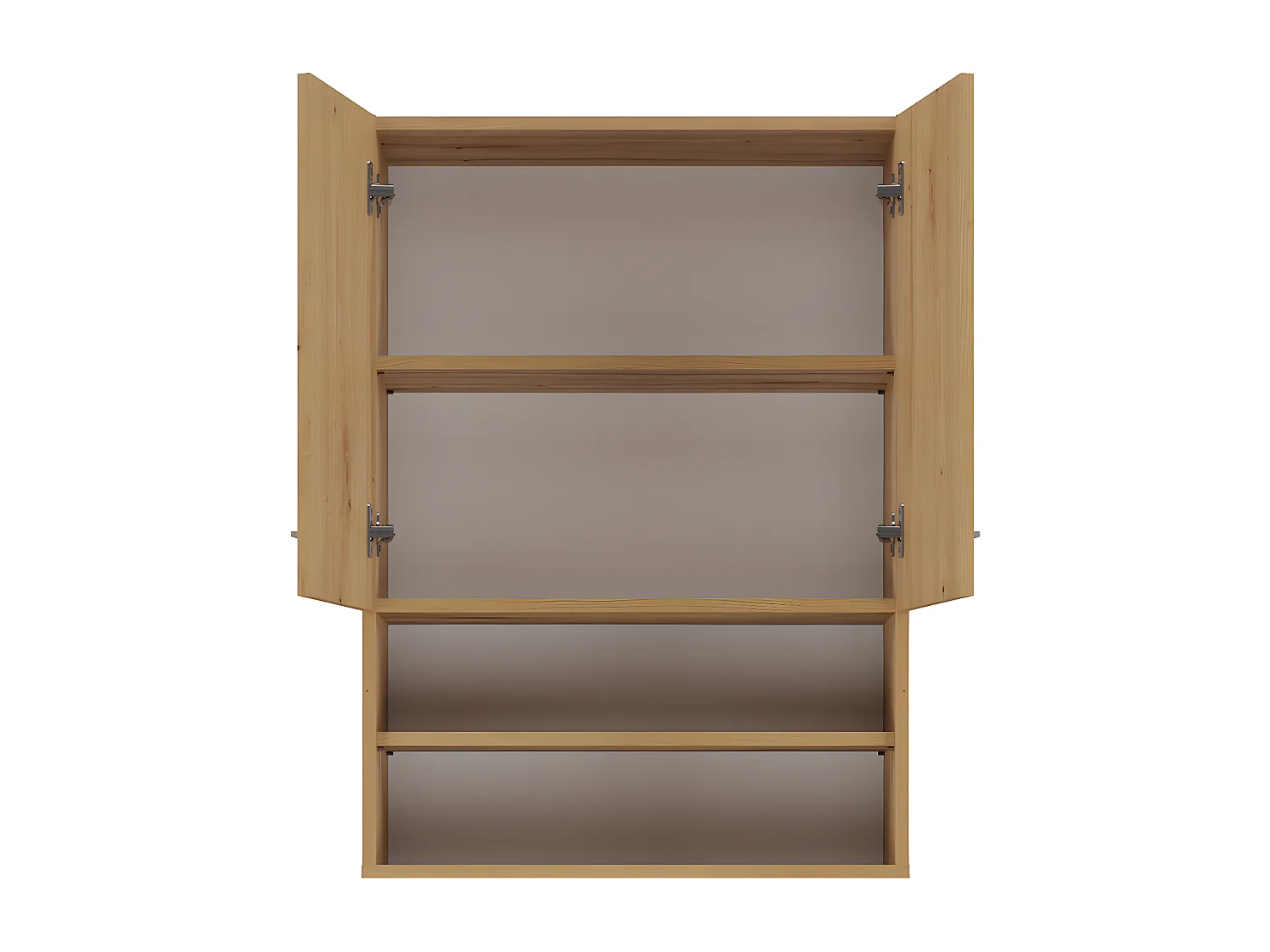 NELLIO - Armoire de toilette murale - Meuble SDB à suspendre - 64x30x90 cm - Rangement Salle de bain