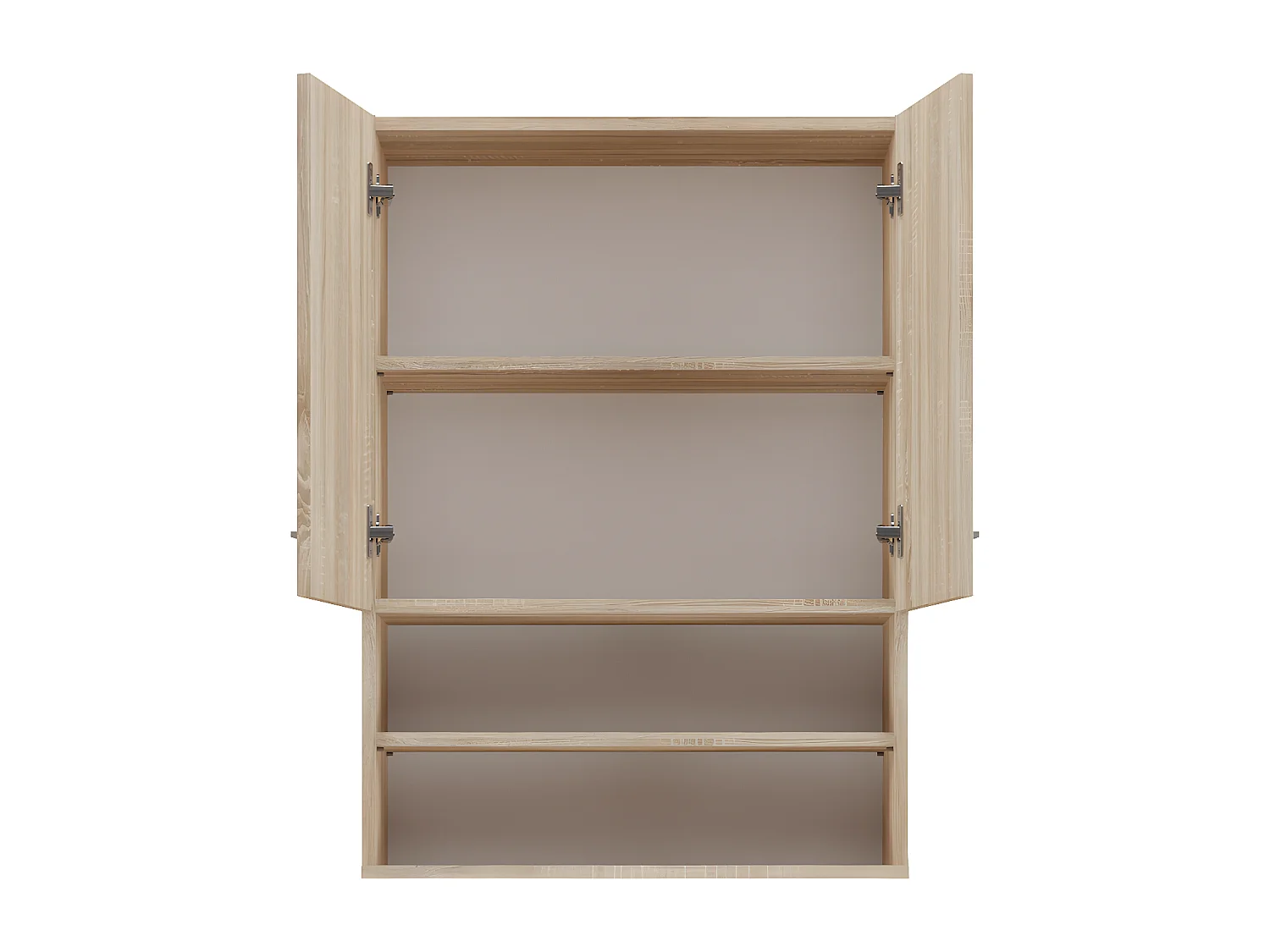 NELLIO - Armoire de toilette murale - Meuble SDB à suspendre - 64x30x90 cm - Rangement Salle de bain