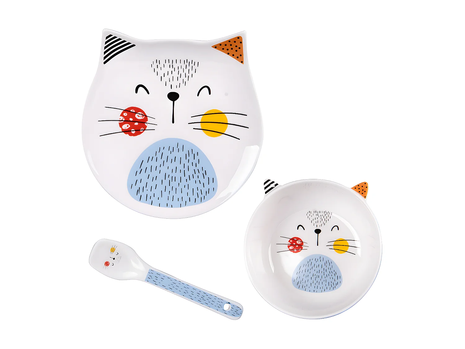 Service enfant 3 pièces chat