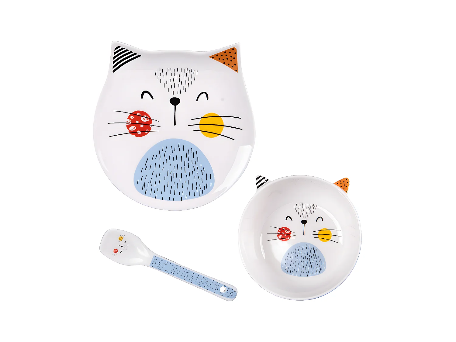 Service enfant 3 pièces chat