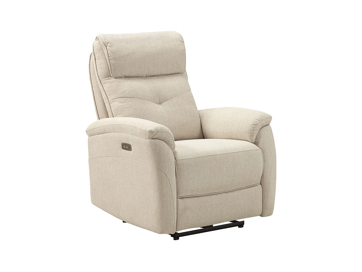 SARAGOSSE - Fauteuil Electrique Tissu Polyester Beige