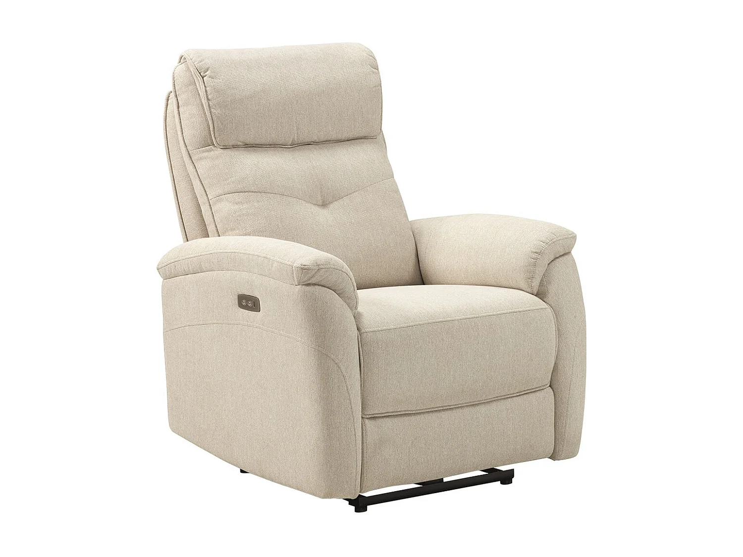 SARAGOSSE - Fauteuil Electrique Tissu Polyester Beige