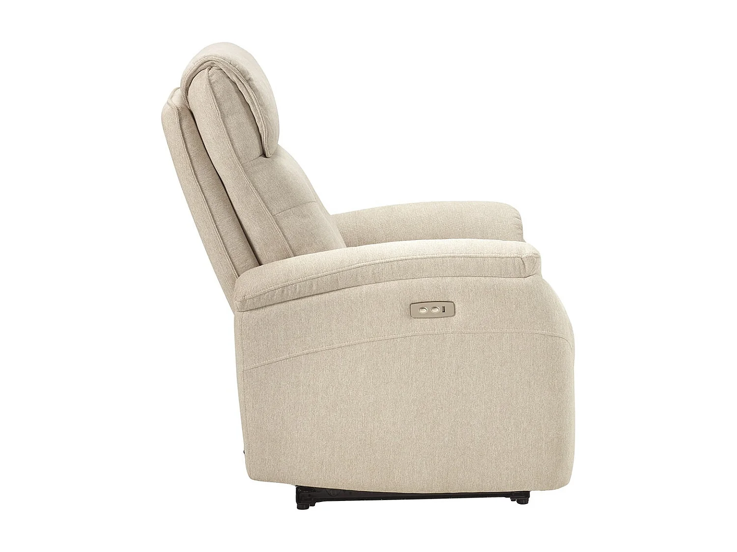 SARAGOSSE - Fauteuil Electrique Tissu Polyester Beige