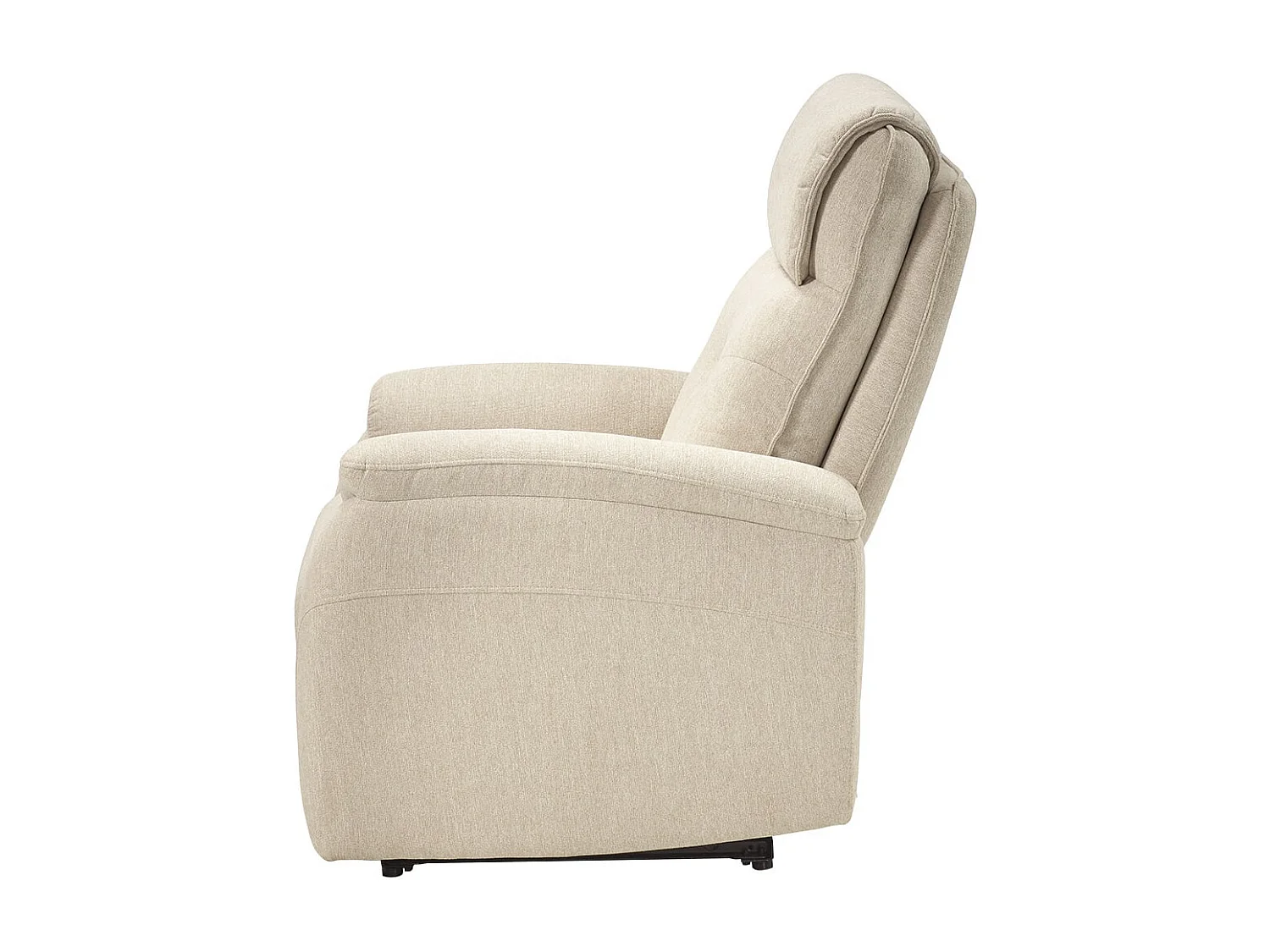 SARAGOSSE - Fauteuil Electrique Tissu Polyester Beige