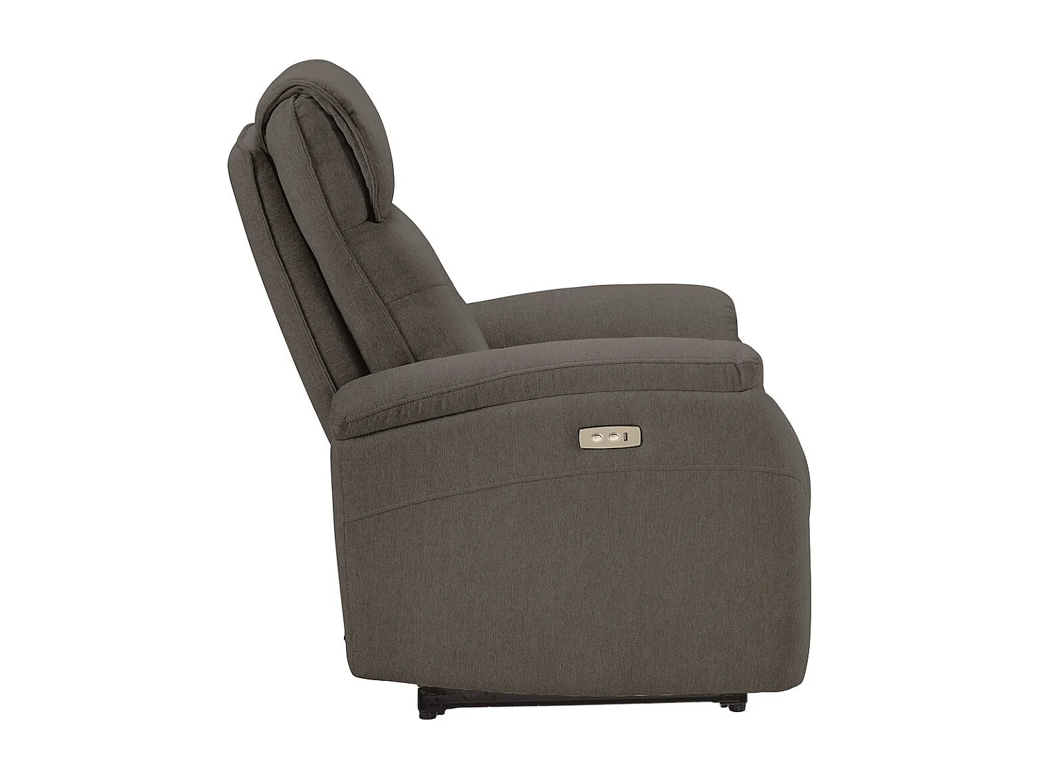 SARAGOSSE - Fauteuil Electrique Tissu Polyester Gris