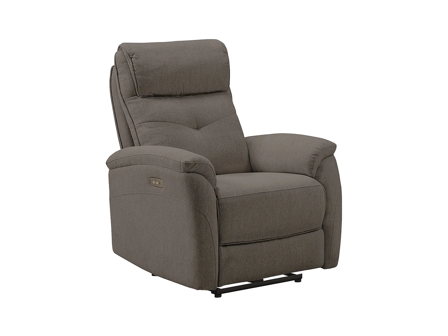 SARAGOSSE - Fauteuil Electrique Tissu Polyester Gris