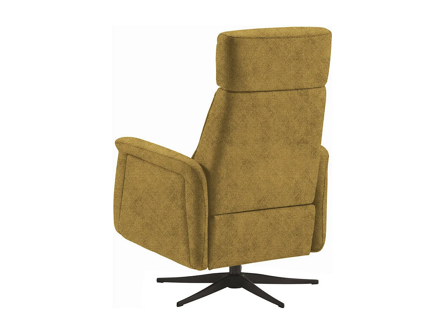 NAZARE - Fauteuil Relax Electrique Microfibre Moutarde