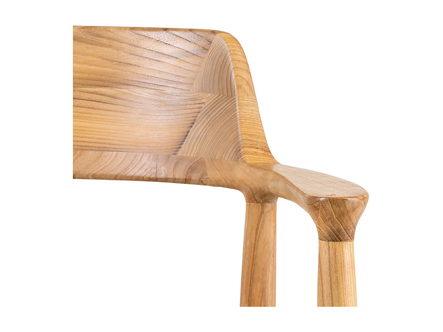 VANCOUVER - Lot de 6 Chaises en Bois de Sungai et Assise en Paille Naturelle