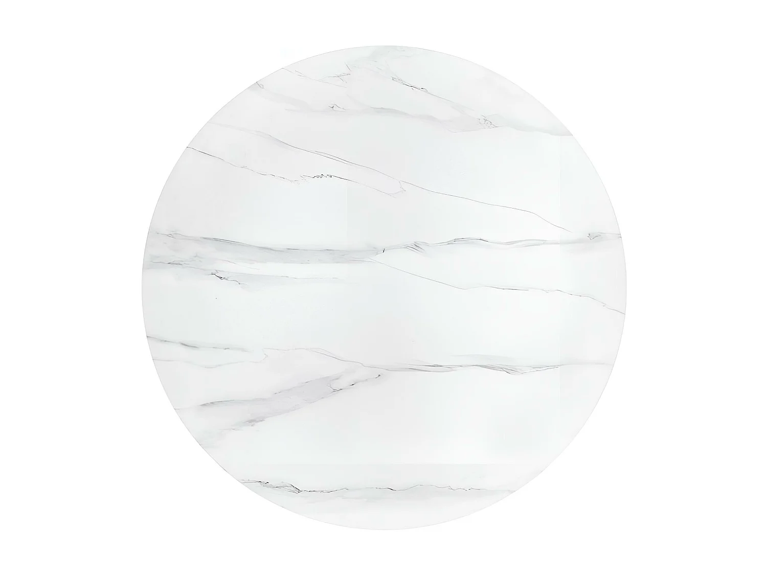 Tavolo da pranzo Bruno (o120)/Ceramica/Legno massello/Design in marmo/Bianco e marrone