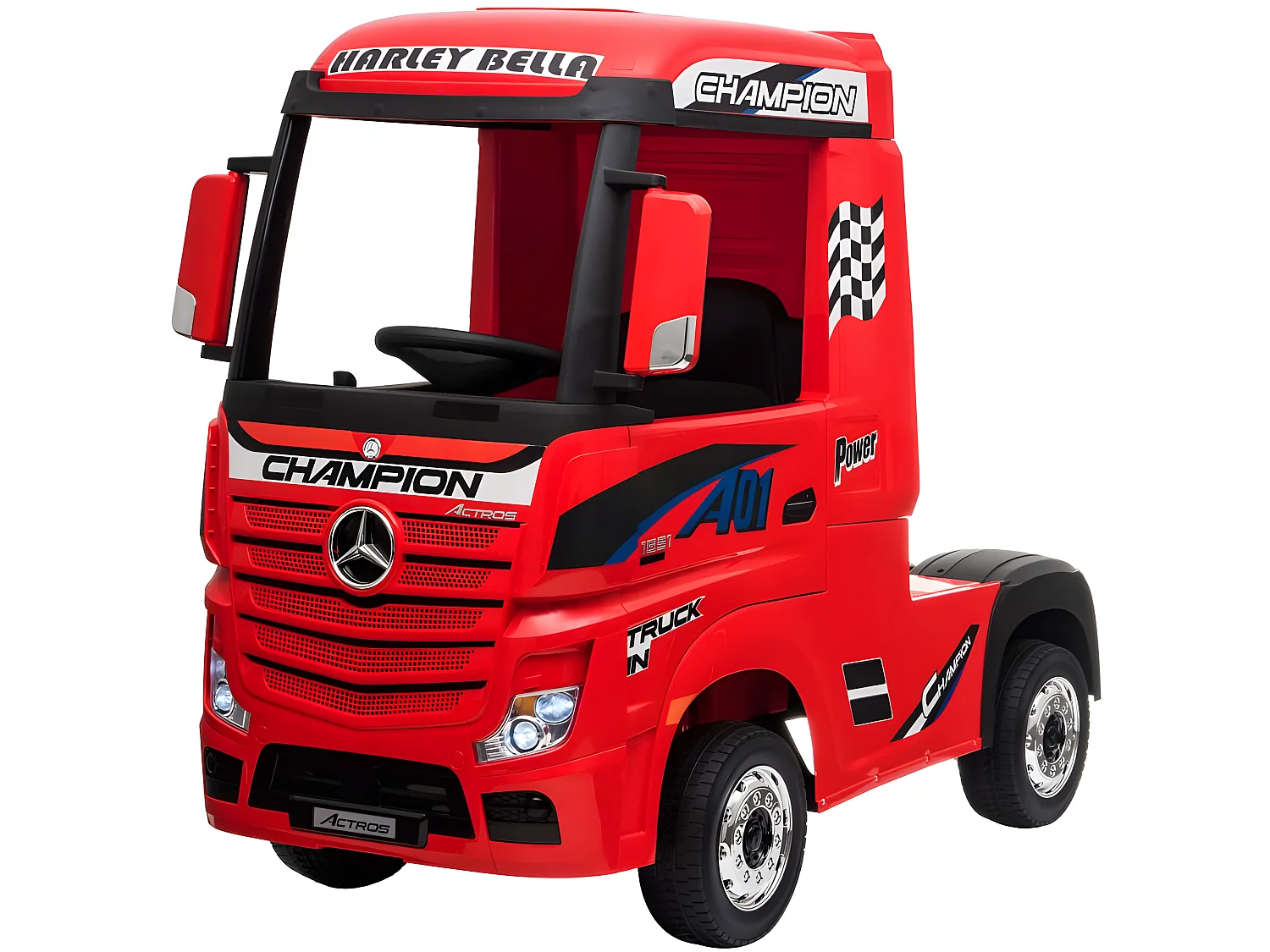 Camion Electrique Mercedes Benz 35W pour Enfant avec Télécommande Parentale