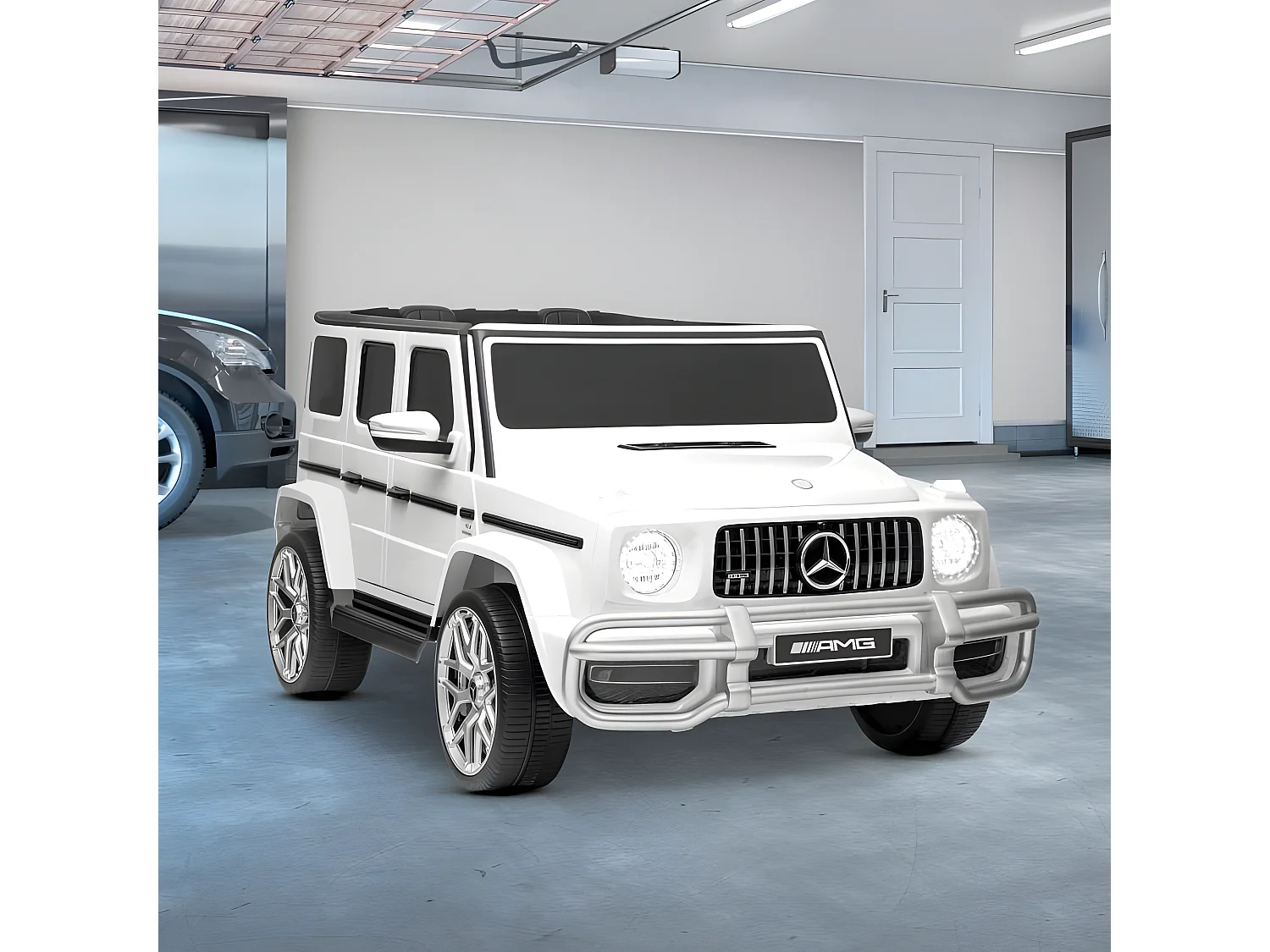 Voiture Electrique 4x4 Mercedes AMG - 2 places - 2x 45W, Marche AV/AR, Phares et Système audio