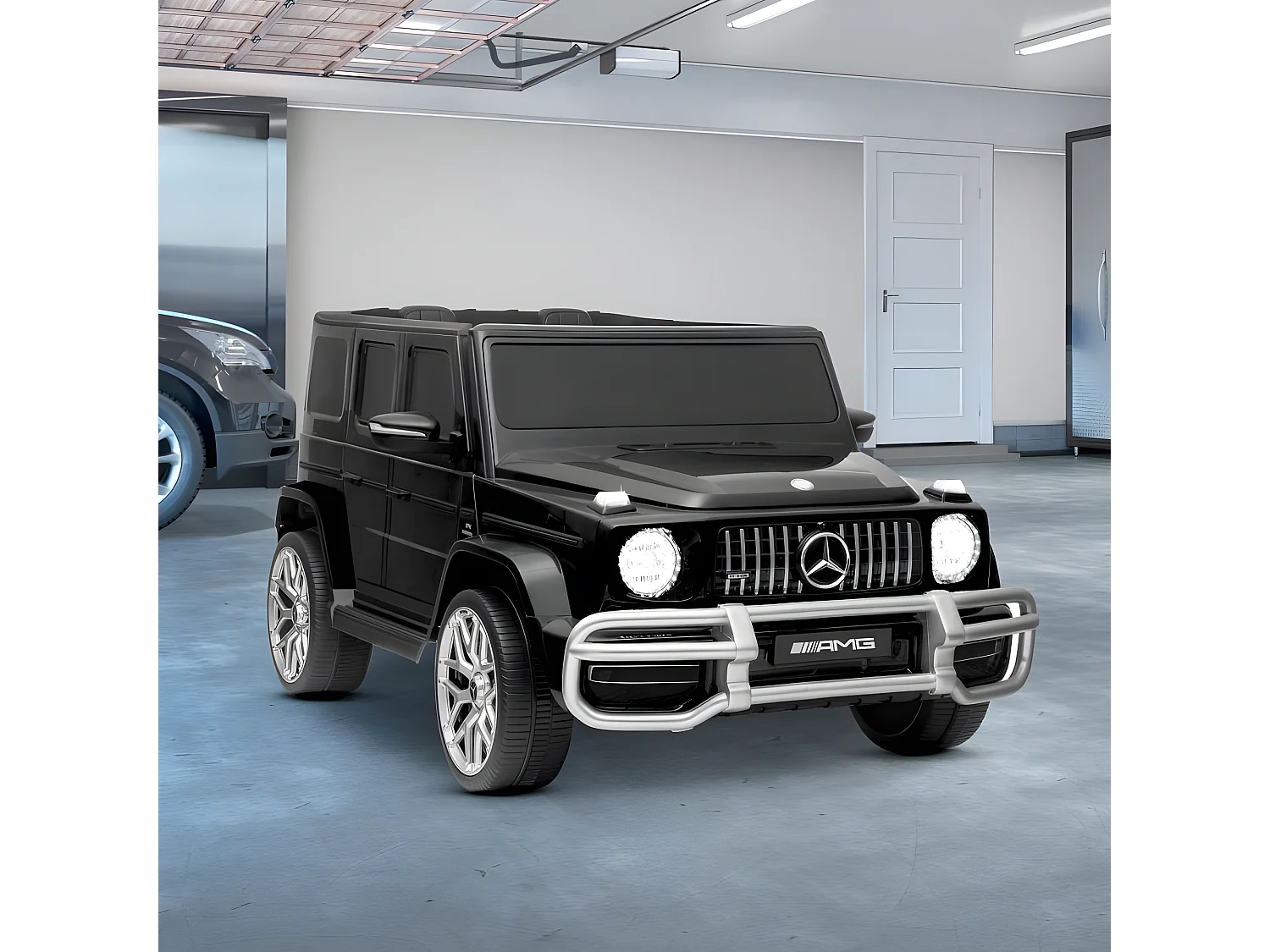 Voiture Electrique 4x4 Mercedes AMG - 2 places - 2x 45W, Marche AV/AR, Phares et Système audio