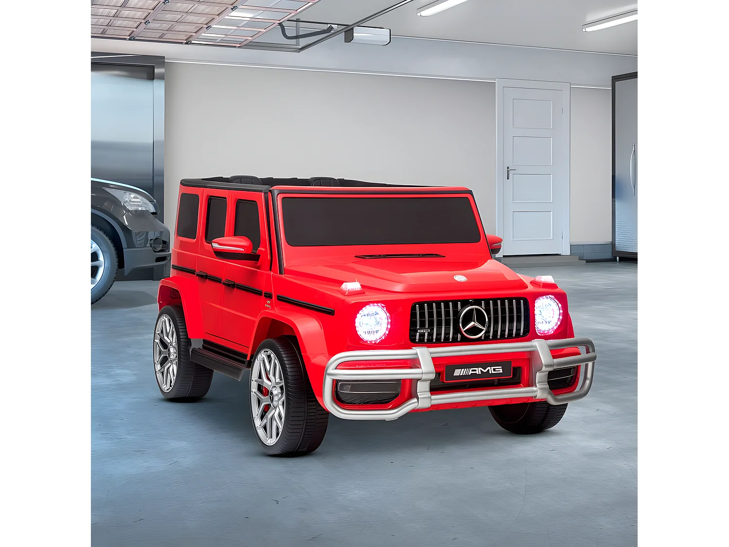 Voiture Electrique 4x4 Mercedes AMG - 2 places - 2x 45W, Marche AV/AR, Phares et Système audio