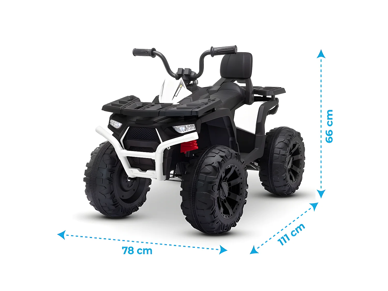 Quad électrique 2x 40W pour enfant - avec 4 suspensions, Marche AV/AR et Système audio