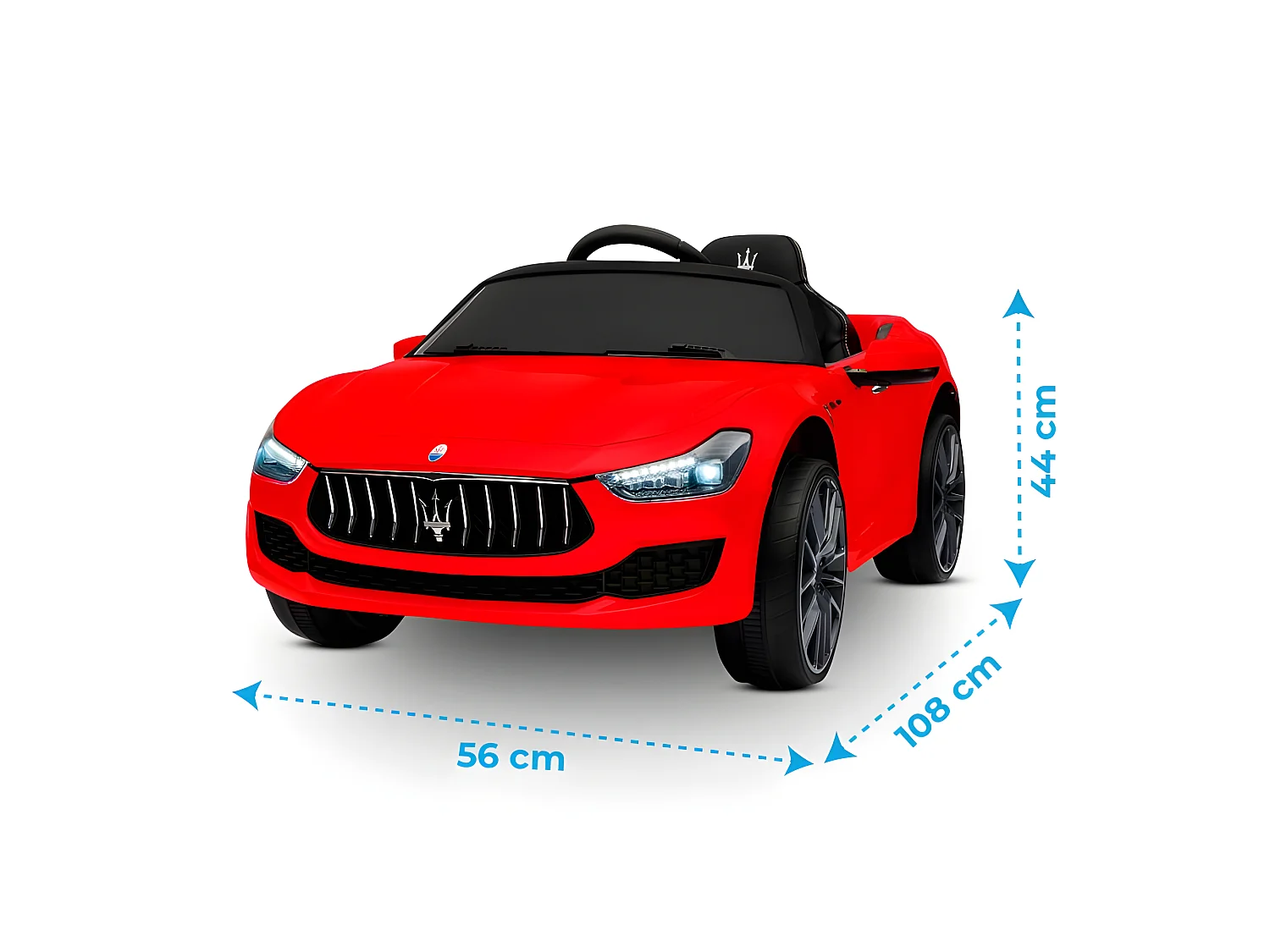 Maserati Ghibli Voiture Electrique Enfant (2 x 25W) 108 x 56 x 44 cm - Marche av/ar, Phares, Musique et Télécommande parentale