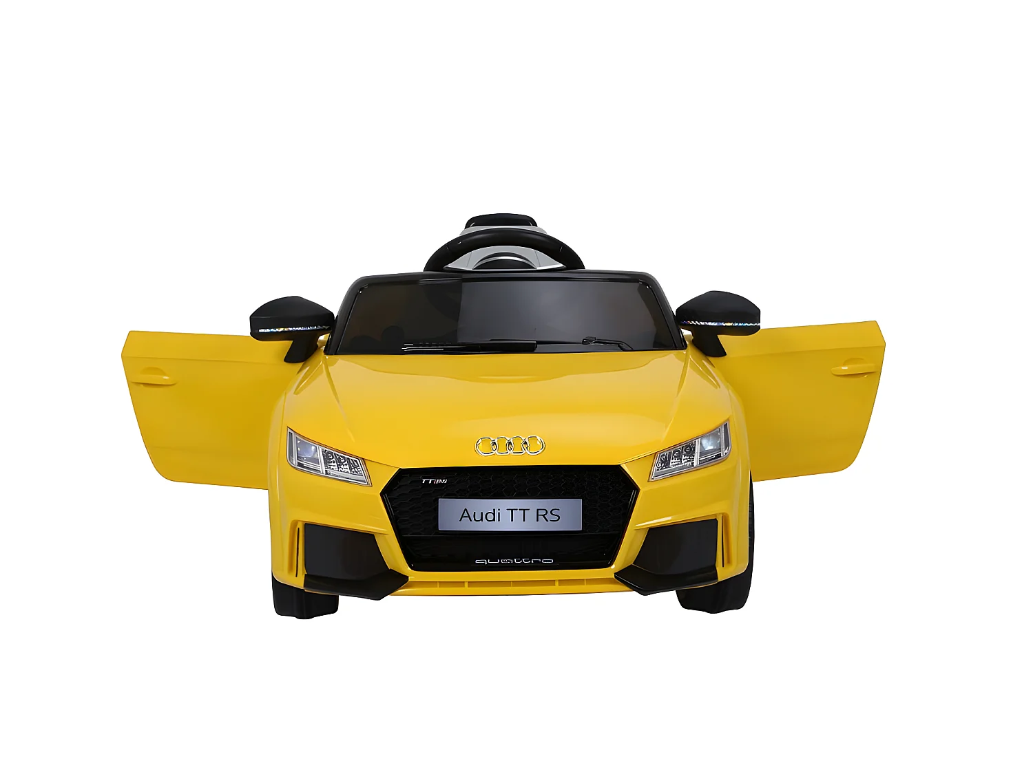 Audi TT RS Voiture Electrique Enfant (2x25W) 103x62x44 cm - Marche av/ar, Phares, Musique, Ceinture et Télécommande parentale