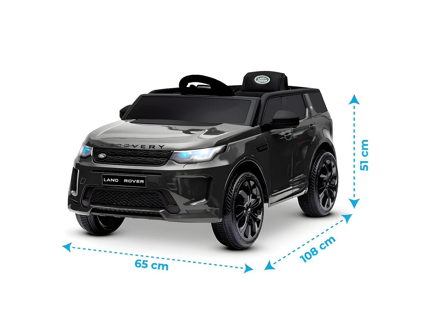 Voiture électrique SUV pour enfant Land Rover Discovery 2x 25W - marche AV/AR, Phares et Système audio