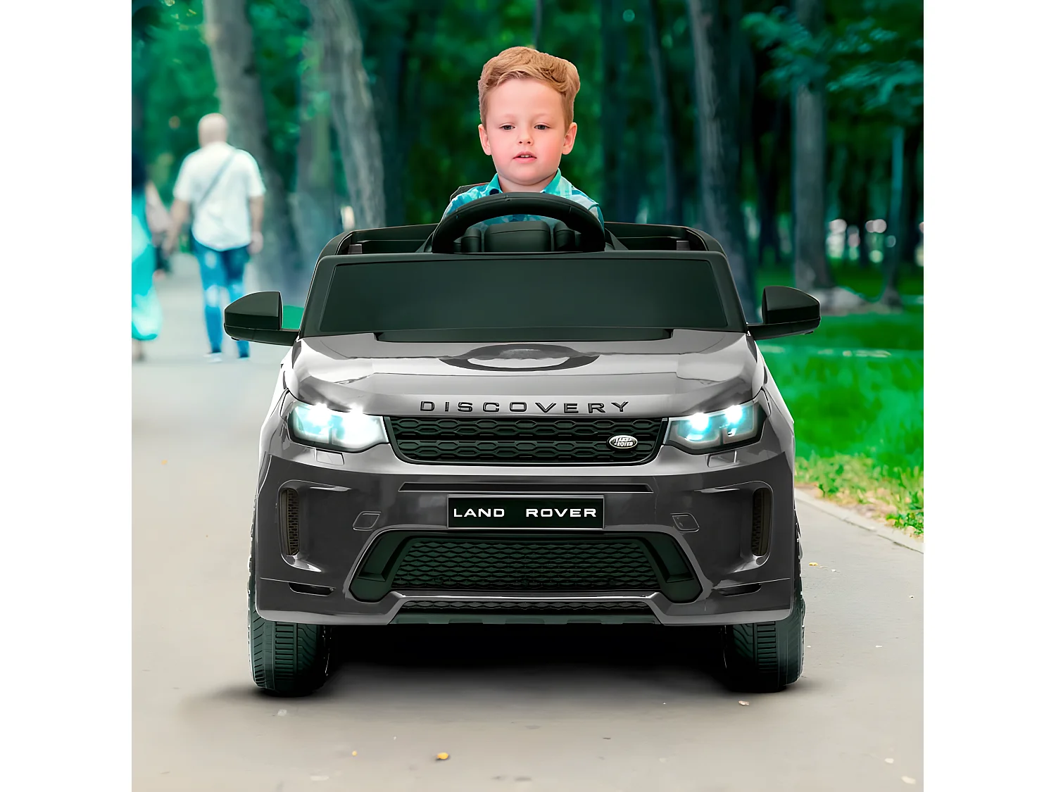 Voiture électrique SUV pour enfant Land Rover Discovery 2x 25W - marche AV/AR, Phares et Système audio