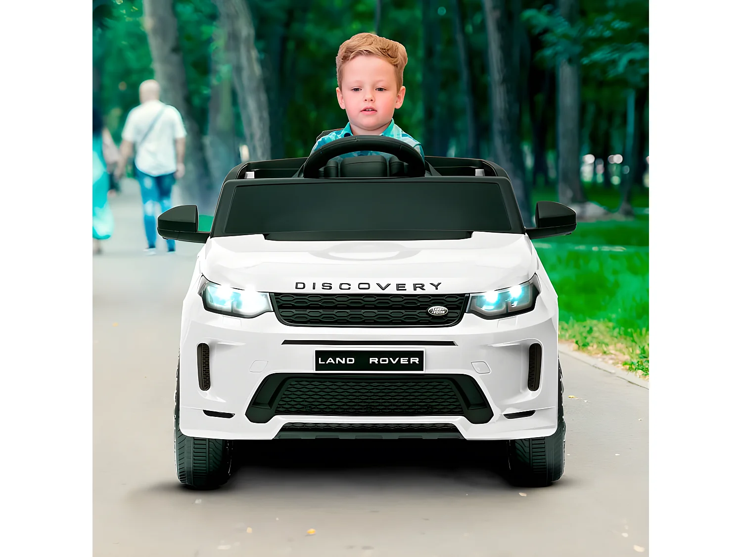 Voiture électrique SUV pour enfant Land Rover Discovery 2x 25W - marche AV/AR, Phares et Système audio