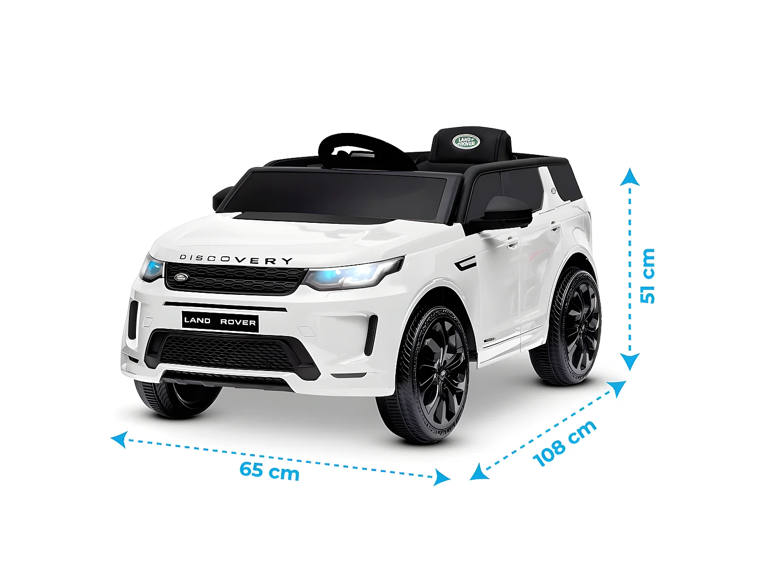 Voiture électrique SUV pour enfant Land Rover Discovery 2x 25W - marche AV/AR, Phares et Système audio