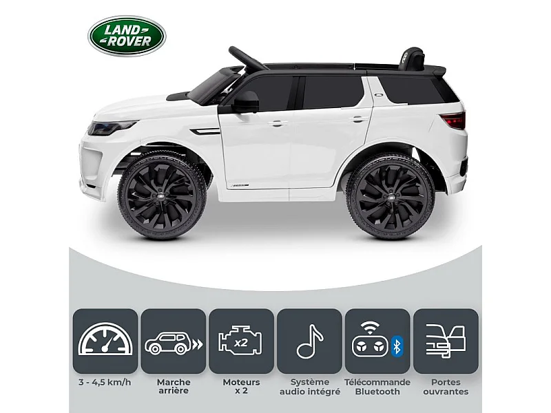 Voiture électrique SUV pour enfant Land Rover Discovery 2x 25W - marche AV/AR, Phares et Système audio