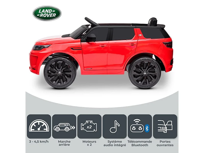 Voiture électrique SUV pour enfant Land Rover Discovery 2x 25W - marche AV/AR, Phares et Système audio