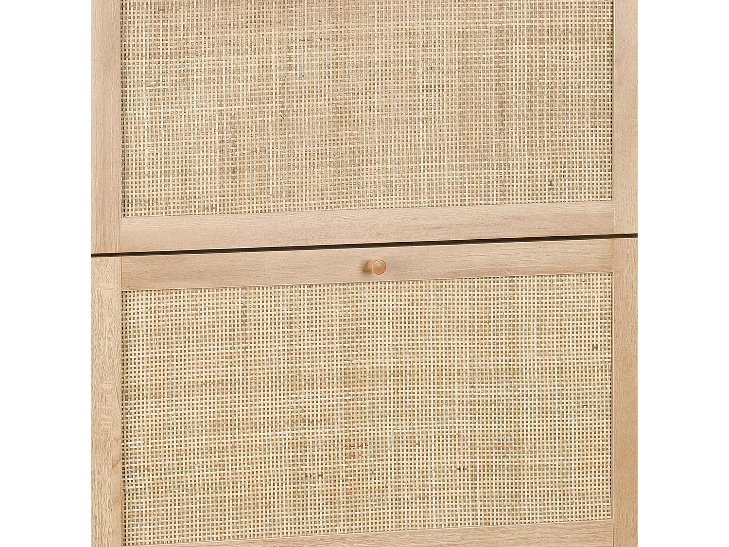 Mueble zapatero de caña natural