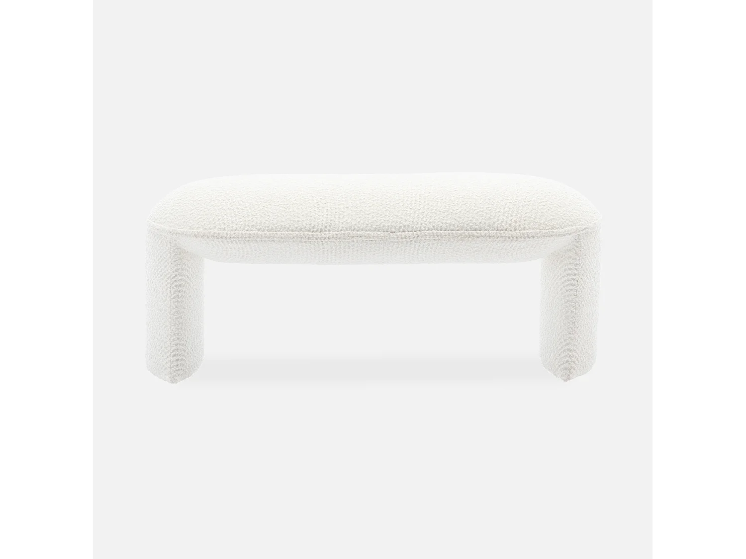 Panca bouclé fondo letto crema